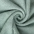 Ręcznik z welurową bordiurą przetykaną błyszczącą nicią - 30 x 50 cm - miętowy 5
