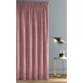 Zasłona z lśniącego welwetu z aplikacją z drobnych błyszczących dżetów - 140 x 270 cm - różowy 4