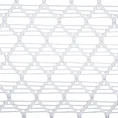 Firana AIDEN o strukturze luźnej geometrycznej siatki - 300 x 250 cm - biały 7