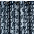 DESIGN 91 Zasłona JULIET z tkaniny typu oxford z motywem geometrycznym - 140 x 250 cm - grafitowy 6