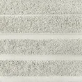 Ręcznik z ozdobną bordiurą w pasy - 50 x 90 cm - srebrny 2