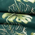 NOVA PRINT Komplet pościeli NIKA 10 z satyny bawełnianej z motywem egzotycznych liści monstery - 160 x 200 cm - wielokolorowy 4