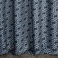 DESIGN 91 Zasłona JULIET z tkaniny typu oxford z motywem geometrycznym - 140 x 250 cm - grafitowy 3
