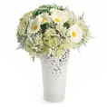 Dekoracyjny bukiet sztucznych kwiatów - dł.20cm śr. bukiet 17 cm - jasnofioletowy 2