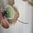 Dekoracja okienna NICOLE z malarskim deseniem maków oraz efektem deszczyku - 140 x 250 cm - kremowy 7