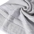 Ręcznik z żakardową błyszczącą bordiurą - 50 x 90 cm - srebrny 5