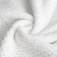 Ręcznik ANELA z ozdobną bordiurą przetykaną błyszczącą nicią - 50 x 90 cm - biały 5