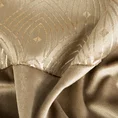 DESIGN 91 Zasłona AGNES z welwetu z ozdobnym pasem ze złotym nadrukiem w orientalnym stylu w górnej części - 140 x 250 cm - beżowy 11