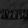 REINA LINE Komplet pościeli z makosatyny bawełnianej zdobionej falbanami - 160 x 200 cm - czarny 4