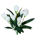 KROKUSY bukiet, kwiat sztuczny dekoracyjny - 35 cm - kremowy 1