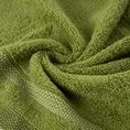 EUROFIRANY CLASSIC Ręcznik RIKI  z bordiurą w pasy miękki i puszysty, zero twist - 50 x 90 cm - oliwkowy 5
