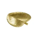 Patera dekoracyjna lśniąca złota liść egzotyczny - 19 x 19 x 2 cm - złoty 3