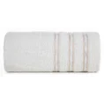 Ręcznik JONAS z bawełny z ozdobną żakardową bordiurą z marszczeniem - 70 x 140 cm - biały 3
