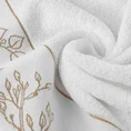 LIMITED COLLECTION ręcznik BLANCA z miękkiej bawełny z żakardową bordiurą z motywem roślinnym MAGIA BIELI - 50 x 90 cm - biały 5