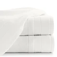 Ręcznik z drobną fakturą i miękką welwetową bordiurą - 50 x 90 cm - biały 1