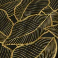 NOVA PRINT METALLIC 29 Komplet pościeli  z wysokogatunkowej satyny bawełnianej  z metalicznym nadrukiem łącząca motywy geometryczne i botaniczne w kartonowym opakowaniu na prezent - 160 x 200 cm - czarny 4
