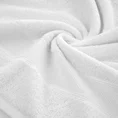 Ręcznik LIANA z bawełny z żakardową bordiurą przetykaną srebrną nitką - 50 x 90 cm - biały 5