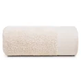 EVA MINGE Ręcznik JULITA gładki z miękką szenilową bordiurą - 50 x 90 cm - beżowy 3