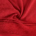 Ręcznik z bordiurą podkreśloną błyszczącą nicią - 70 x 140 cm - czerwony 5