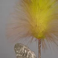 TRAWA OZDOBNA - PIÓROPUSZ kwiat sztuczny dekoracyjny - dł. 80 cm dł. kwiat 16 cm - oliwkowy 2
