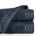 DIVA LINE Ręcznik SALLY w kolorze granatowym, z żakardową bordiurą z połyskiem - 50 x 90 cm - granatowy 1