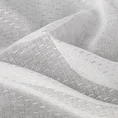 Firana LOARA z lekkiej etaminy ze srebrnym nadrukiem - 300 x 150 cm - biały 6