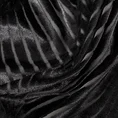 Zasłona LUSSI z lśniącego welwetu z żakardowym wzorem - 140 x 250 cm - czarny 11