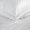 Narzuta welwetowa RIA 6 welwetowa z geometrycznym przeszyciem - 170 x 210 cm - biały 3