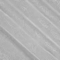 Zasłona LORI ze srebrnym nadrukiem liści - 140 x 250 cm - biały 10