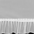 Firana KAREN z etaminy zdobiona falbanami po bokach tkaniny w zestawie ozdobny troczek - 140 x 270 cm - biały 10