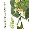 GIRLANDA ZWISAJĄCA - DROBNE LISTECZKI I KWIATY, BLUSZCZ kwiat sztuczny dekoracyjny - 170 cm - zielony 1