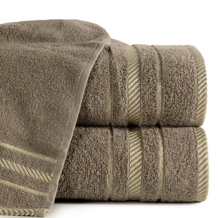 Фото - Рушник Ręcznik bawełniany KORAL z bordiurą podkreśloną żakardowymi paseczkami 50