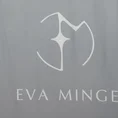 EVA MINGE Komplet pościeli SILK z najwyższej jakości makosatyny bawełnianej z nadrukiem logo - 160 x 200 cm - srebrny 4