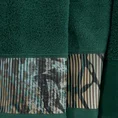 EWA MINGE Komplet ręczników CARLA w eleganckim opakowaniu, idealne na prezent! - 2 szt. 50 x 90 cm - butelkowy zielony 4