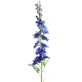 OSTRÓŻKA OGRODOWA sztuczny kwiat dekoracyjny z płatkami z jedwabistej tkaniny - 80 cm - ciemnoniebieski 1