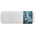 EWA MINGE Ręcznik CHIARA z bordiurą zdobioną fantazyjnym nadrukiem - 70 x 140 cm - biały 3