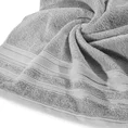 EUROFIRANY CLASSIC Ręcznik JUDY z bordiurą podkreśloną błyszczącą nicią - 50 x 90 cm - stalowy 5