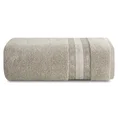Ręcznik bawełniany  MALIKA 70X90 cm z żakardową bordiurą ze wzorem podkreślonym błyszczącą nicią beżowy - 70 x 140 cm - beżowy 3