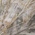 Obraz  KITTY ręcznie malowany na płótnie kolaż, bukiet kwiatów z trawą pampasową - 90 x 120 cm - beżowy 2