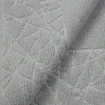 Dywanik łazienkowy NIKA z bawełny, dobrze chłonący wodę z geometrycznym wzorem wykończony błyszczącą nicią - 50 x 70 cm - szary 5