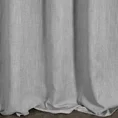 Zasłona JUDYTA z tkaniny z dodatkiem lnu z deszczykiem w stylu eko - 140 x 270 cm - srebrny 3