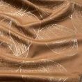 Bieżnik welwetowy BLINK 16 z welwetu z dużym wzorem liści - 35 x 180 cm - brązowy 5