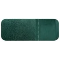 EWA MINGE Ręcznik KARINA w kolorze butelkowej zieleni, zdobiony aplikacją z cyrkonii na miękkiej szenilowej bordiurze - 50 x 90 cm - butelkowy zielony 3