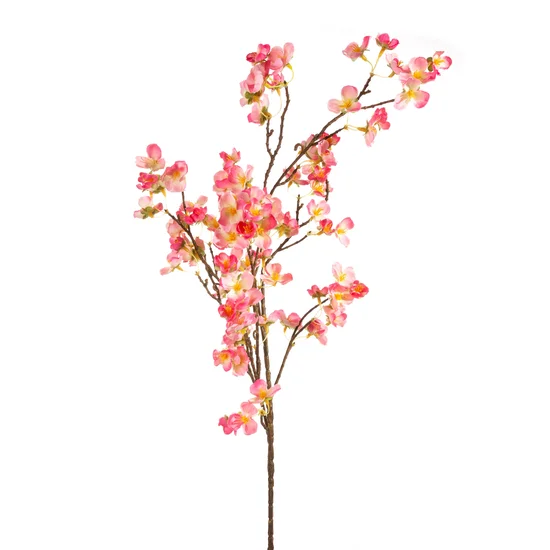 KWIAT JABŁONI, gałązka, kwiat sztuczny dekoracyjny - ∅ 3 x 105 cm - różowy