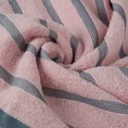 Ręcznik ISLA w ozdobne pasy - 50 x 90 cm - różowy 5