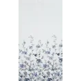 Zasłona KALIA  z lekkiej etaminy z motywem malowanych pędzlem kwiatów - 140 x 250 cm - biały 7