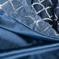Zasłona MARGOT z welwetu z ozdobnym pasem zdobionym haftem oraz lśniącymi cekinami - 140 x 250 cm - granatowy 6