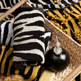 Ręcznik ZEBRA z motywem zwierzęcych pasów - 70 x 140 cm - czarny 7
