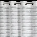 Firana DANA z etaminy zdobiona po całości pasami delikatnych frędzli - 140 x 250 cm - biały 6