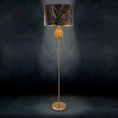 LIMITED COLLECTION Lampa stojąca VICTORIA 2 z podstawą łączącą szkło i metal oraz welwetowy abażur - ∅ 46 x 165 cm - czarny 1